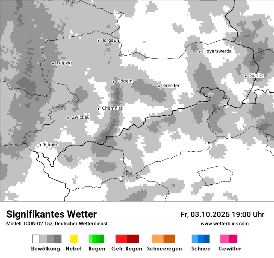 Modellkarten Signifikantes Wetter