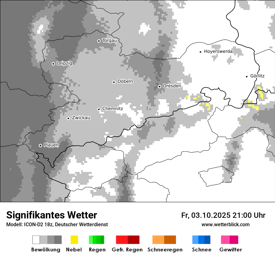 Modellkarten Signifikantes Wetter