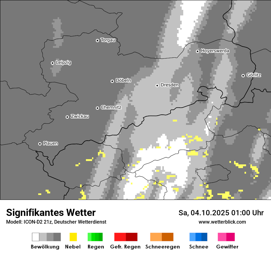 Modellkarten Signifikantes Wetter