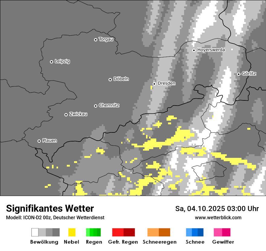 Modellkarten Signifikantes Wetter