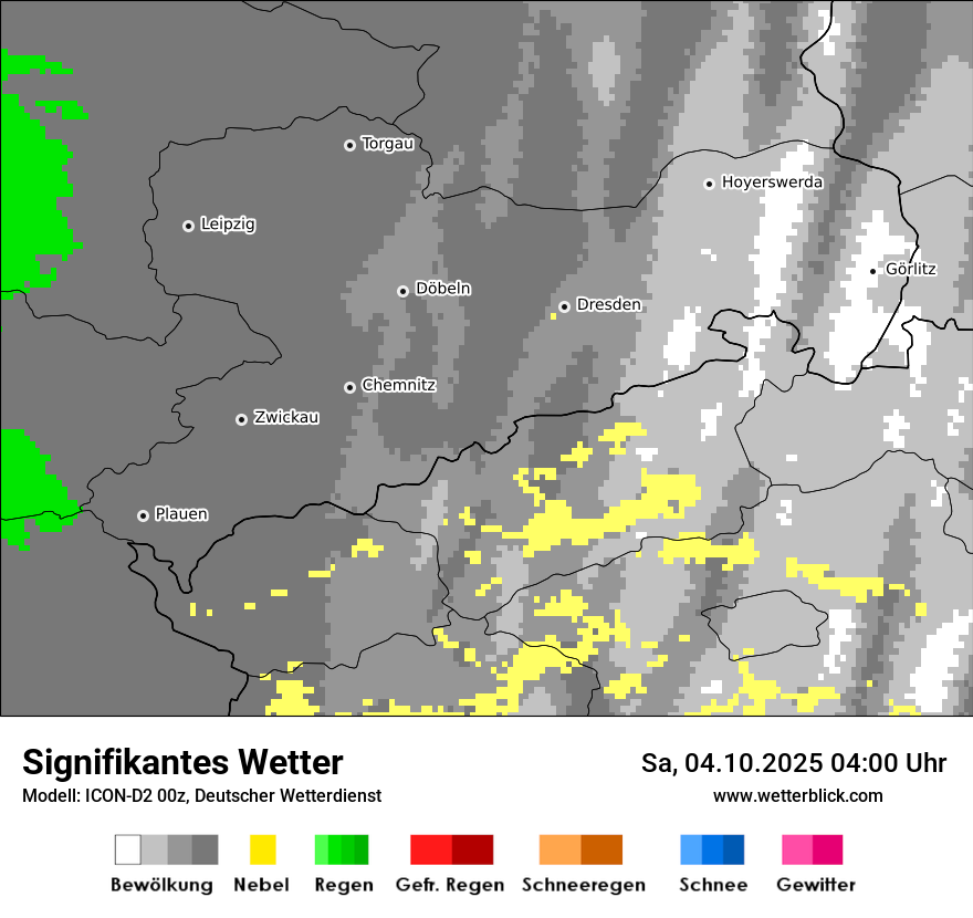 Modellkarten Signifikantes Wetter