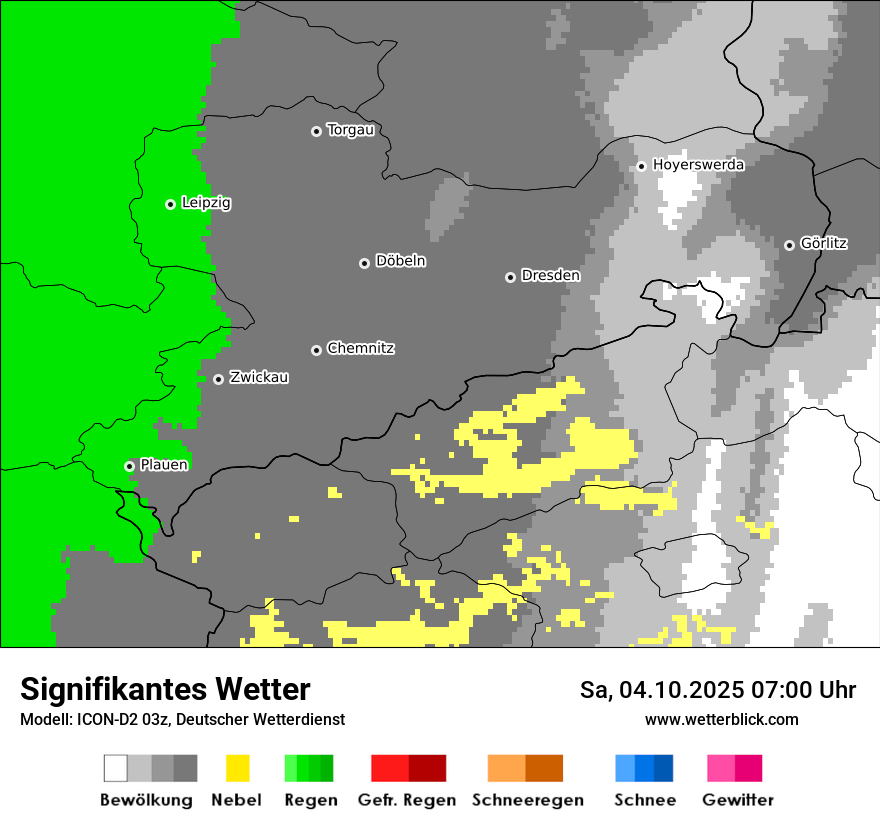 Modellkarten Signifikantes Wetter