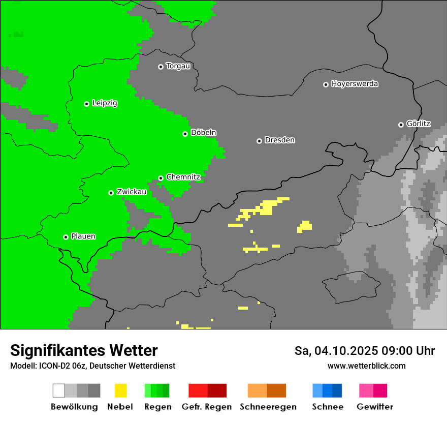 Modellkarten Signifikantes Wetter