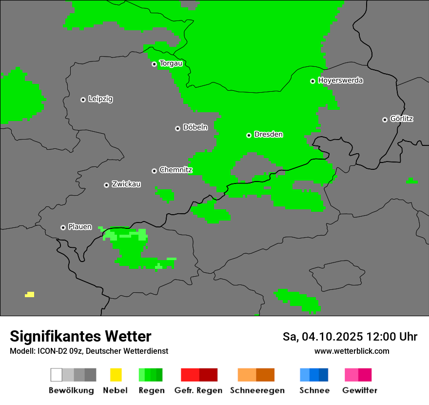 Modellkarten Signifikantes Wetter