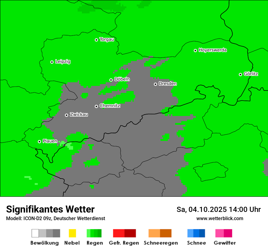 Modellkarten Signifikantes Wetter