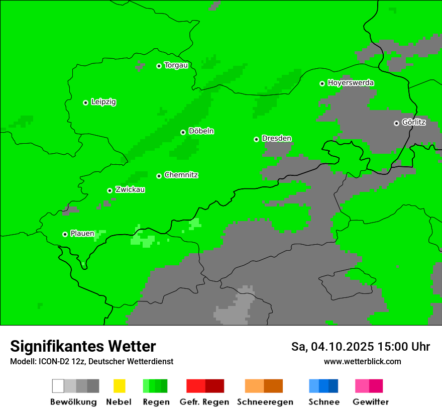 Modellkarten Signifikantes Wetter