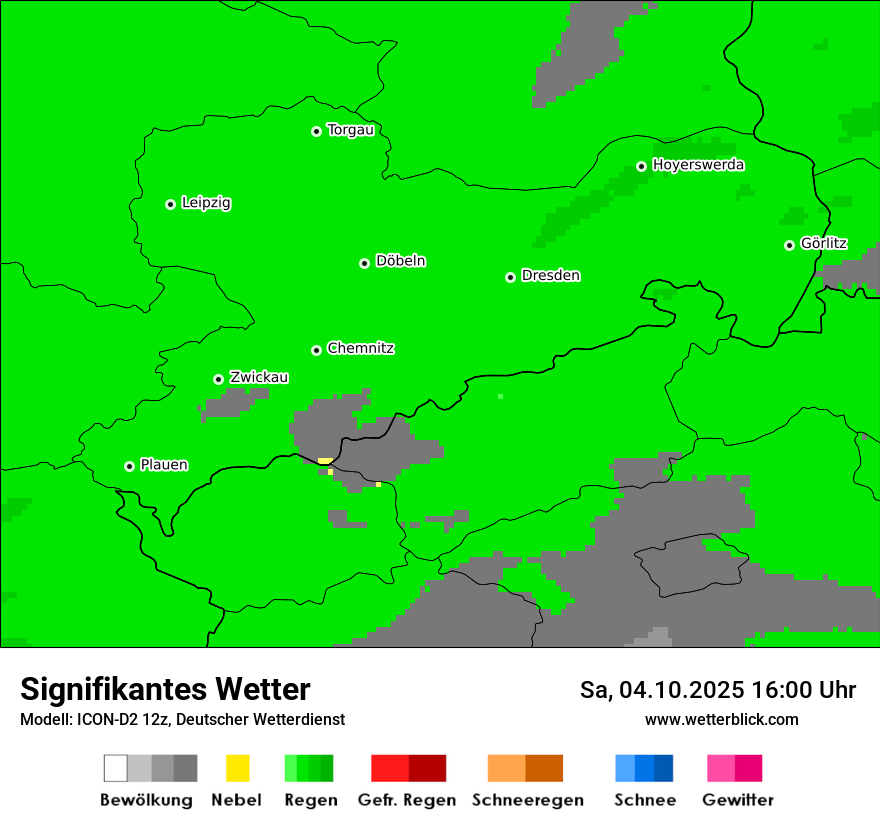 Modellkarten Signifikantes Wetter
