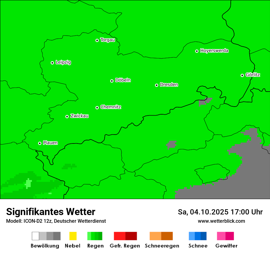 Modellkarten Signifikantes Wetter