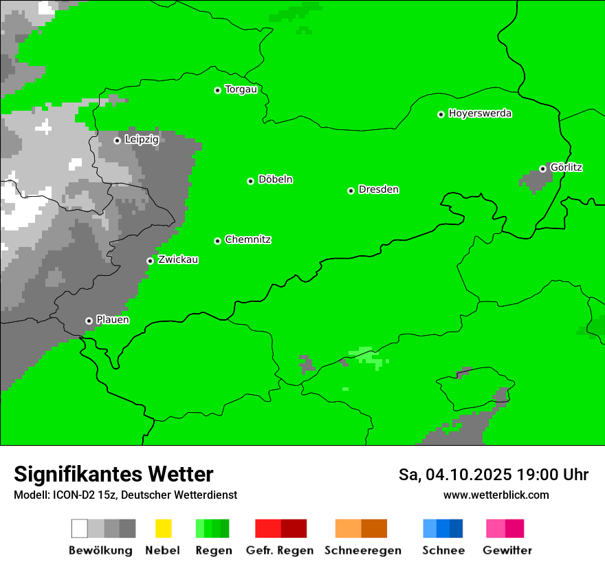 Modellkarten Signifikantes Wetter