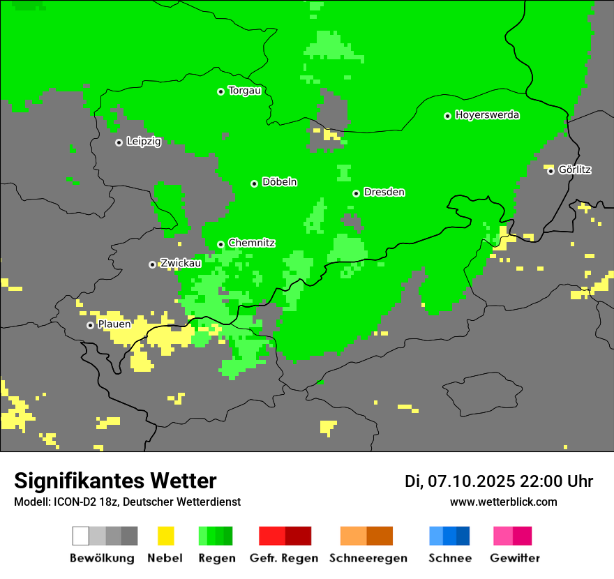 Modellkarten Signifikantes Wetter