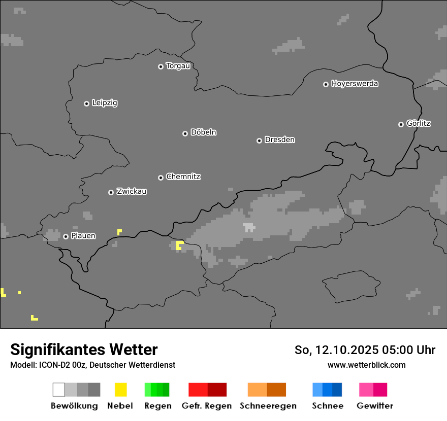 Modellkarten Signifikantes Wetter