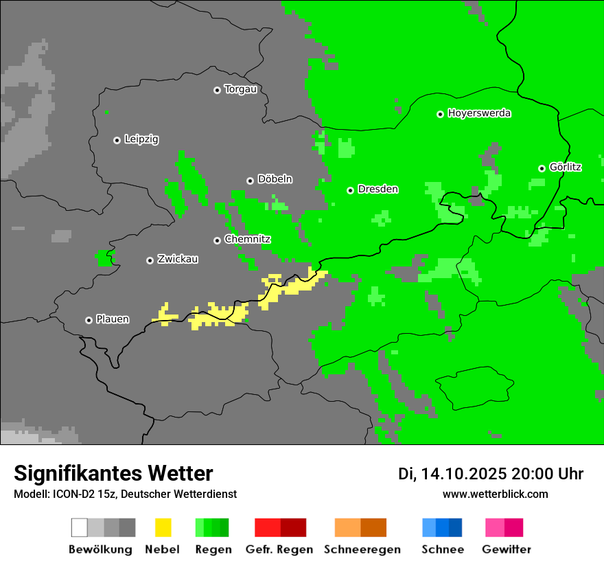 Modellkarten Signifikantes Wetter