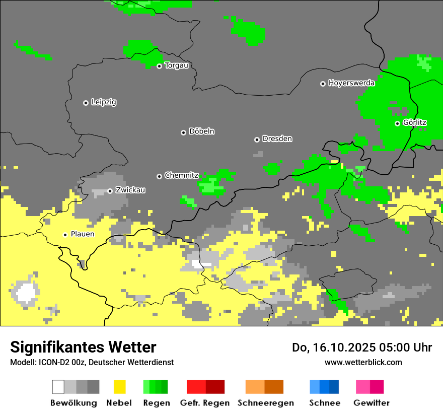 Modellkarten Signifikantes Wetter
