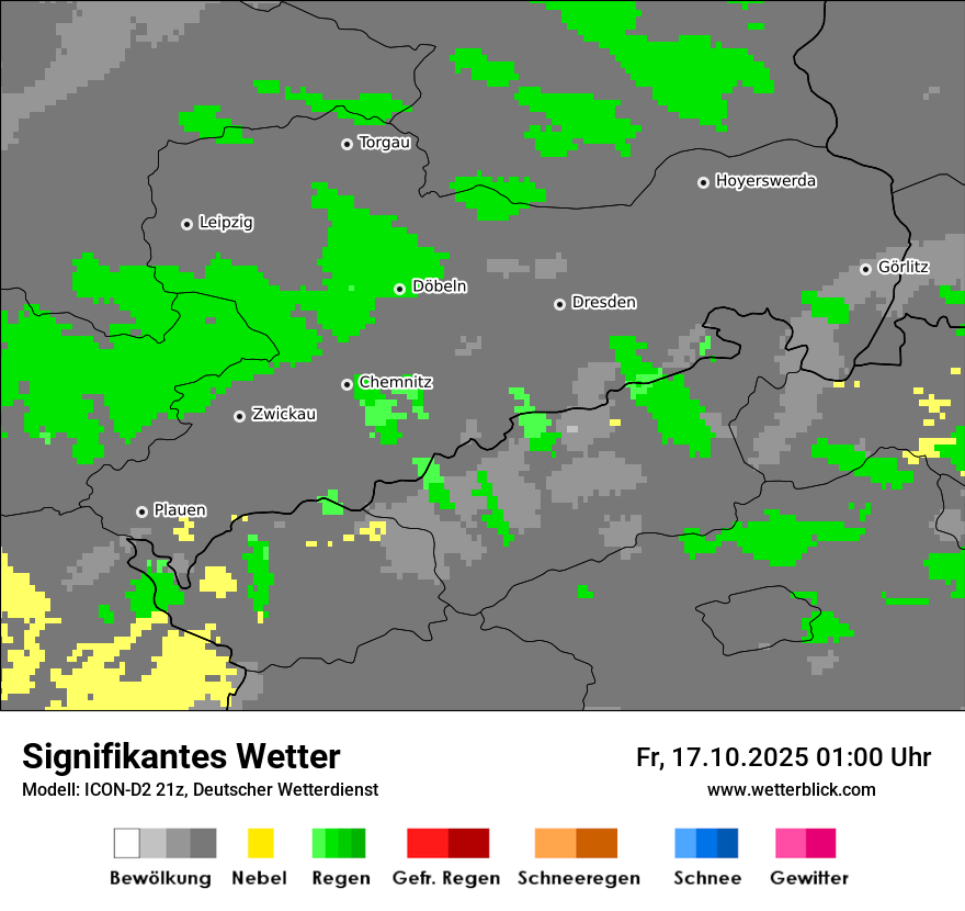 Modellkarten Signifikantes Wetter