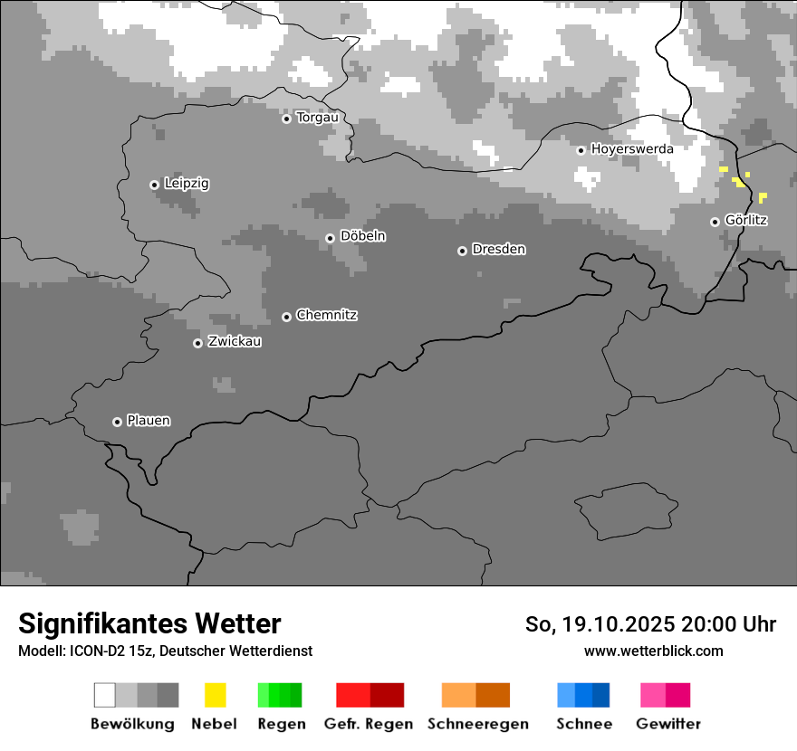 Modellkarten Signifikantes Wetter