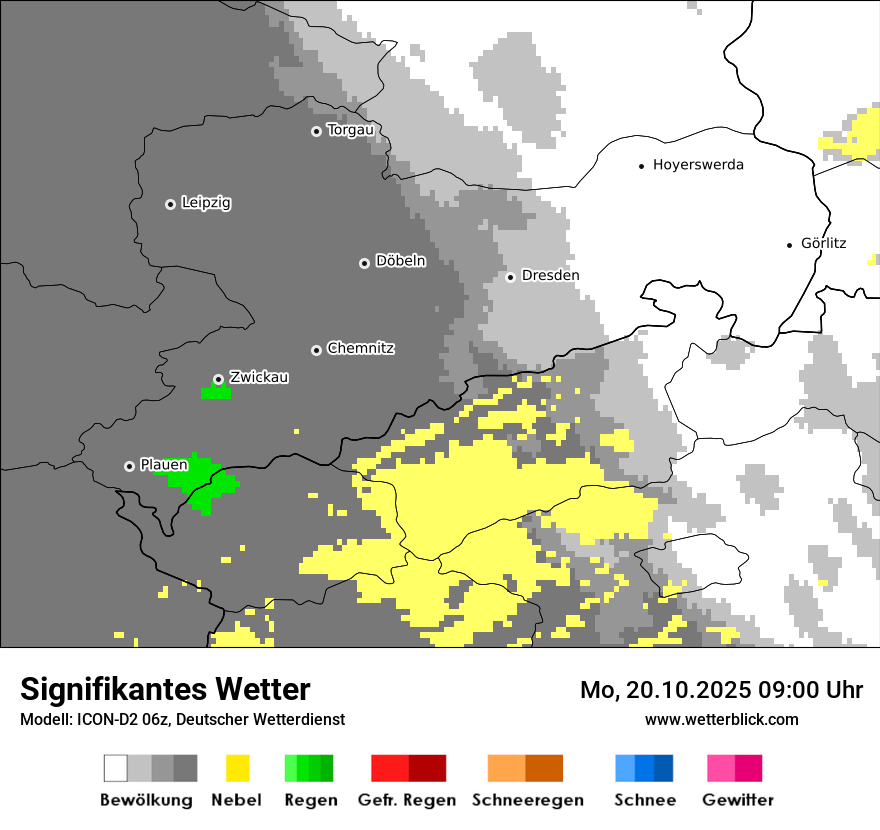 Modellkarten Signifikantes Wetter