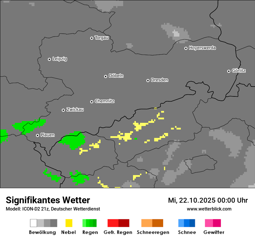 Modellkarten Signifikantes Wetter