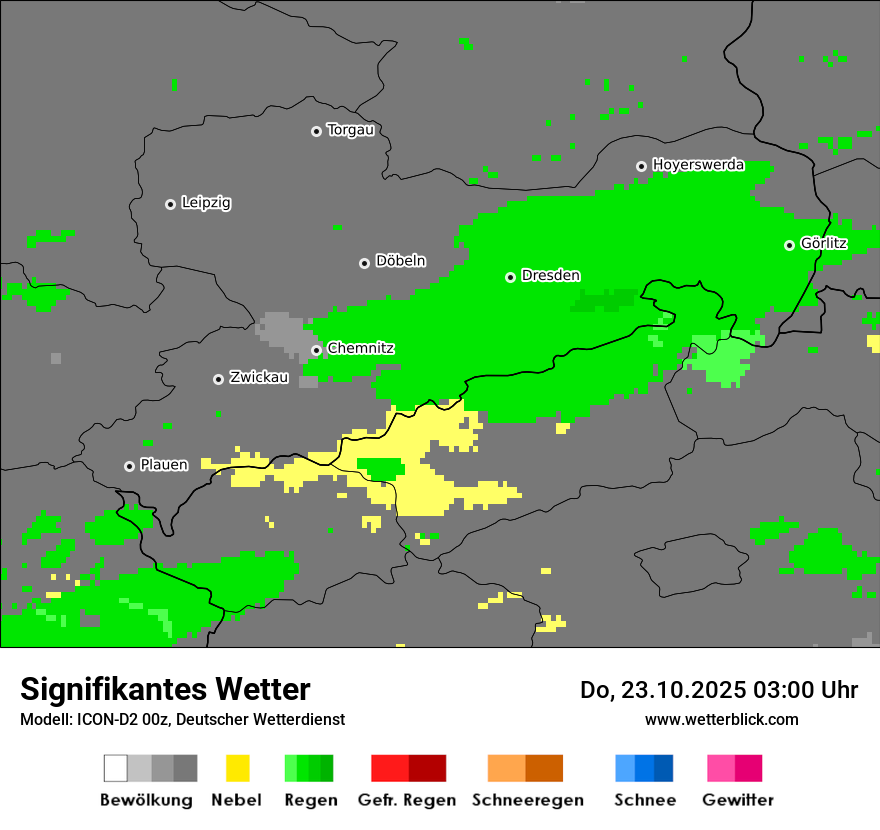 Modellkarten Signifikantes Wetter