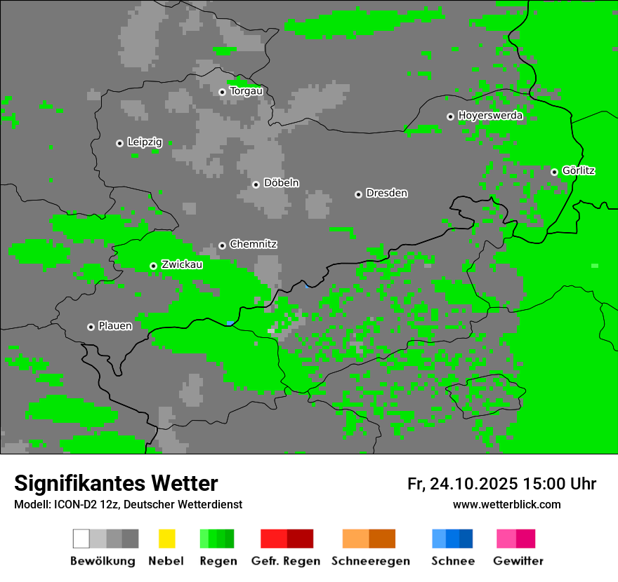 Modellkarten Signifikantes Wetter