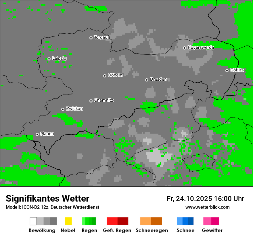Modellkarten Signifikantes Wetter