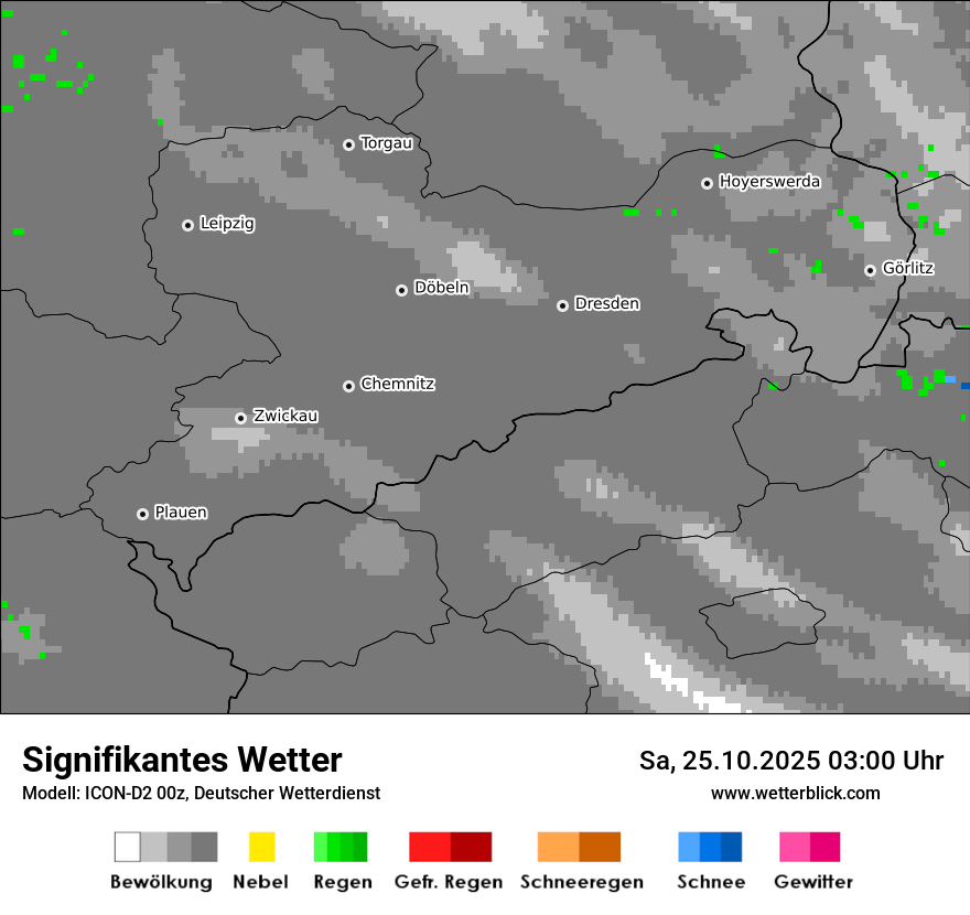 Modellkarten Signifikantes Wetter