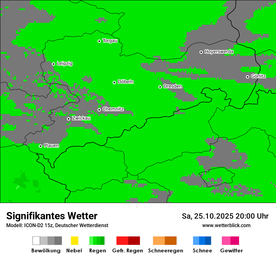 Modellkarten Signifikantes Wetter