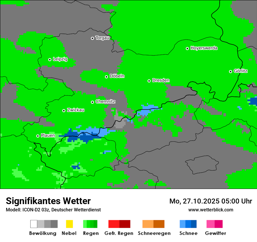 Modellkarten Signifikantes Wetter