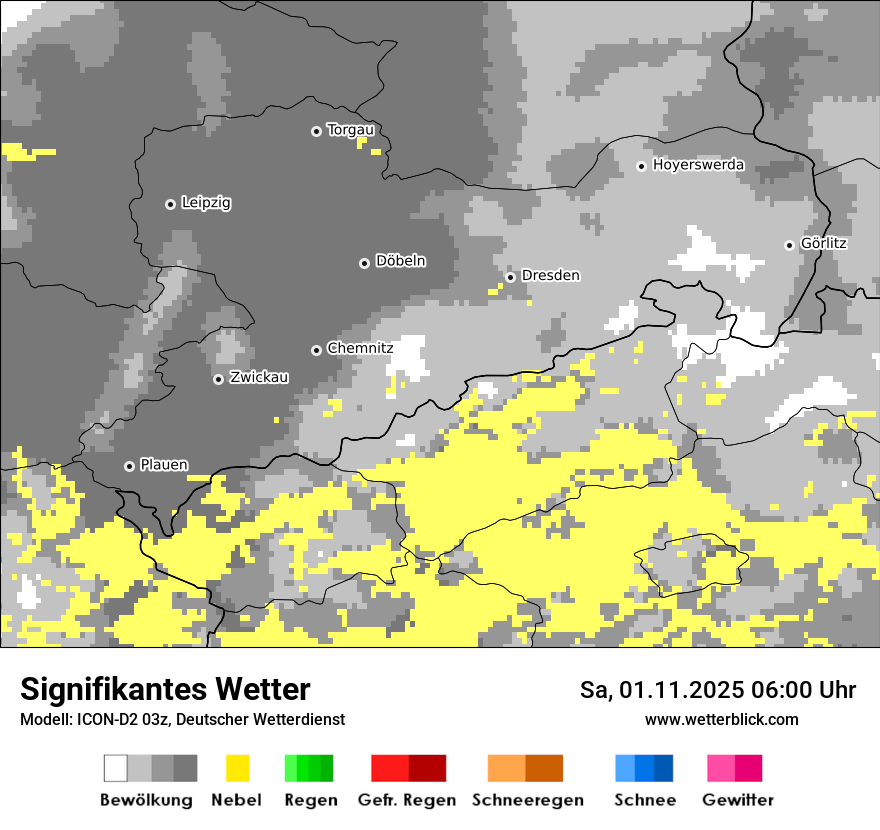 Modellkarten Signifikantes Wetter