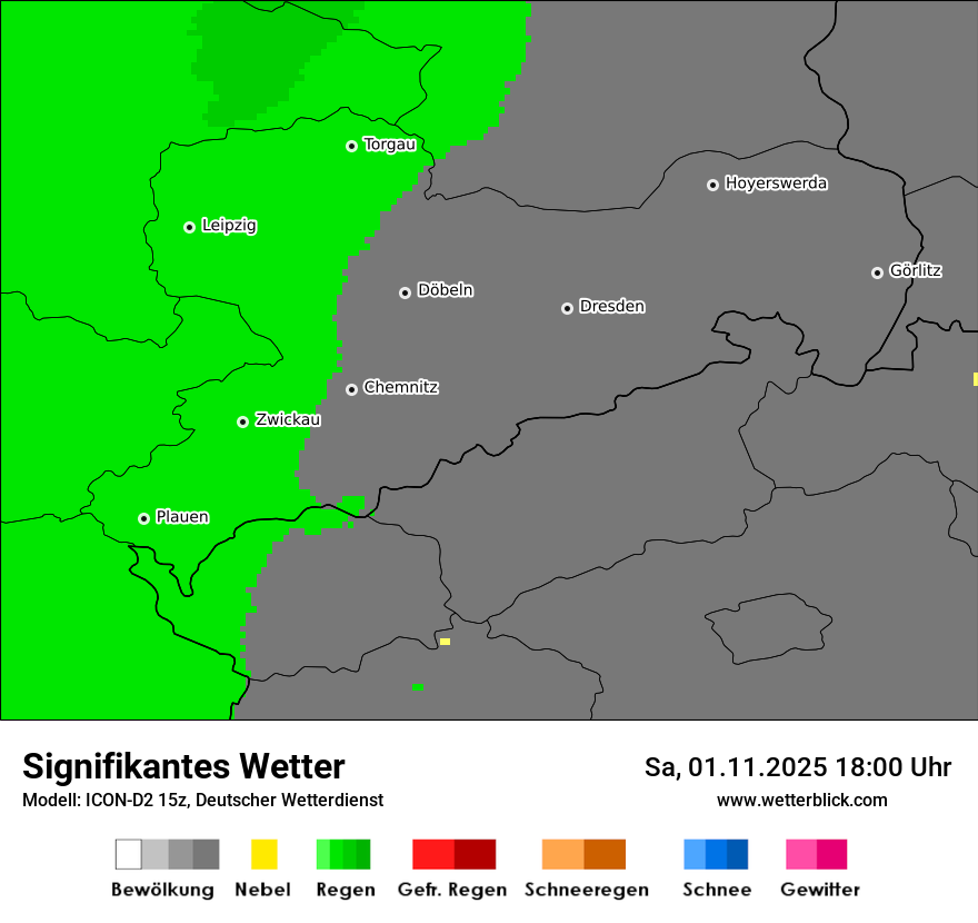 Modellkarten Signifikantes Wetter