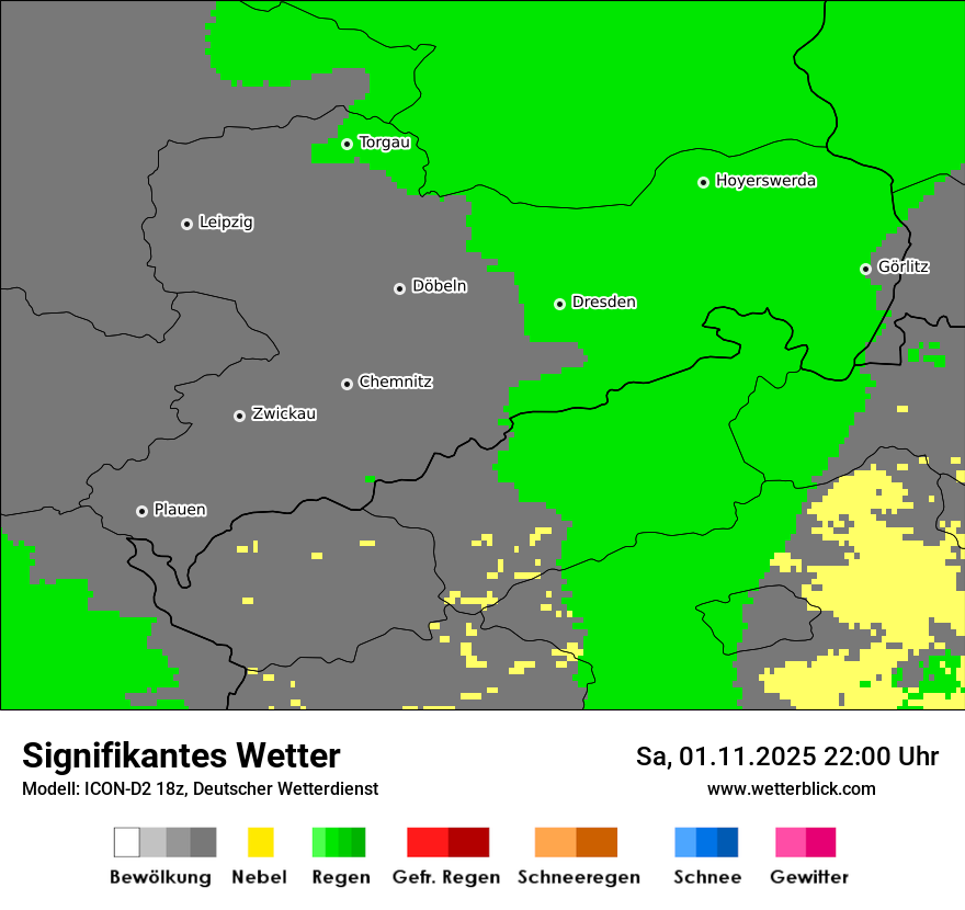 Modellkarten Signifikantes Wetter