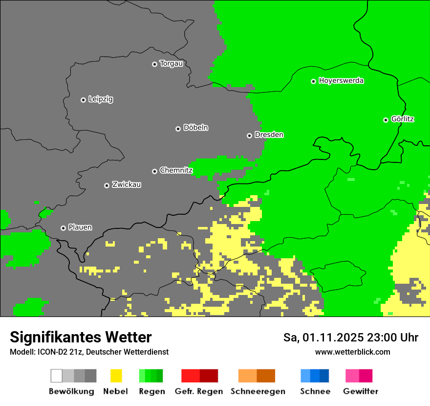 Modellkarten Signifikantes Wetter