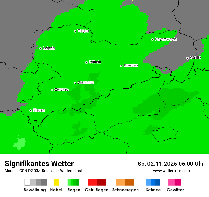 Modellkarten Signifikantes Wetter