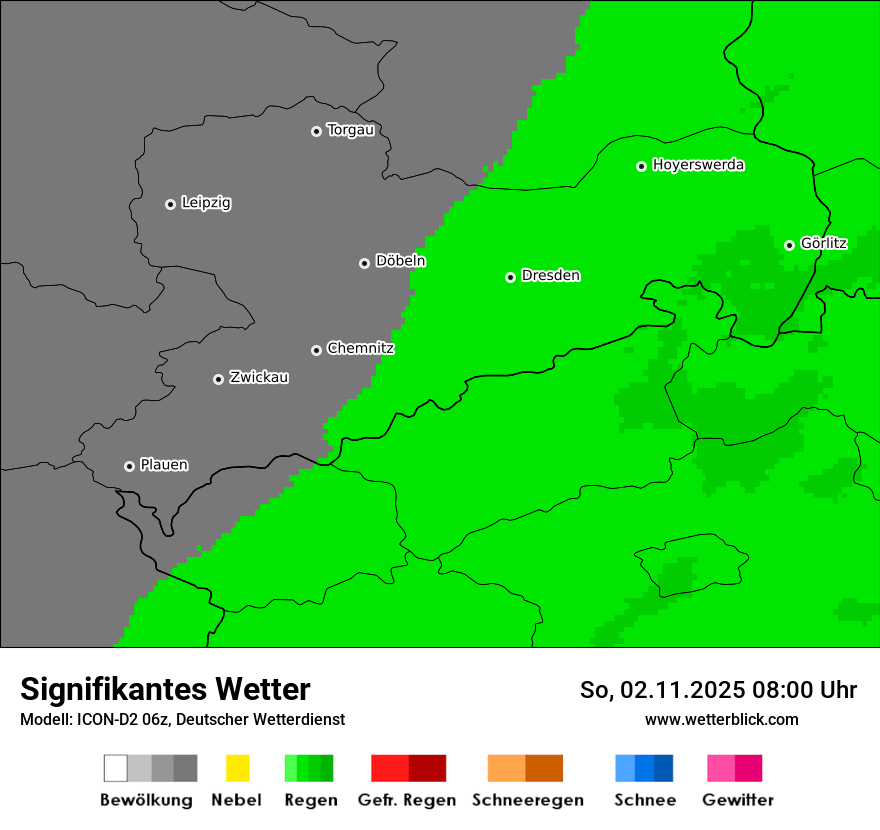 Modellkarten Signifikantes Wetter