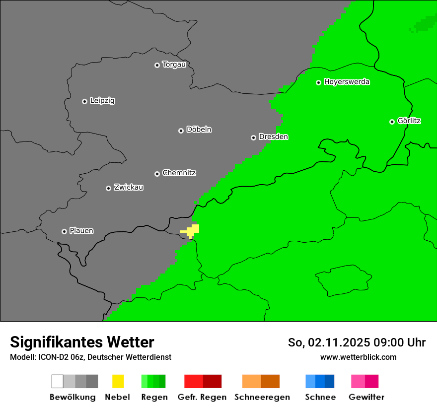 Modellkarten Signifikantes Wetter