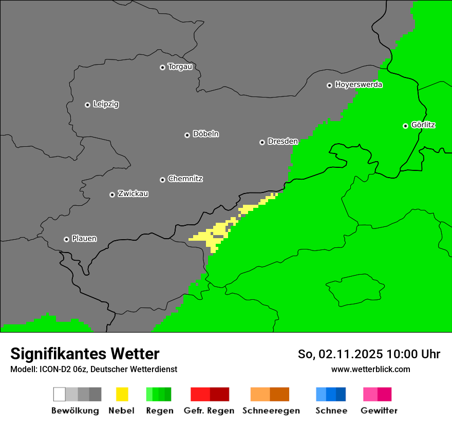 Modellkarten Signifikantes Wetter