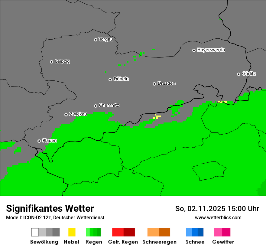 Modellkarten Signifikantes Wetter