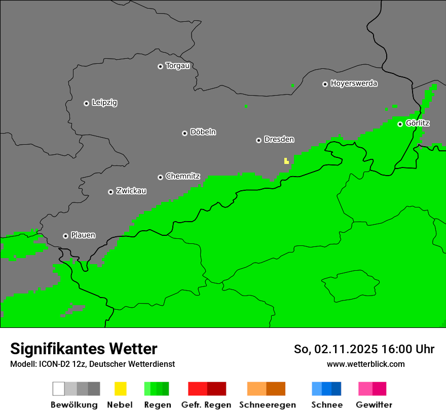 Modellkarten Signifikantes Wetter