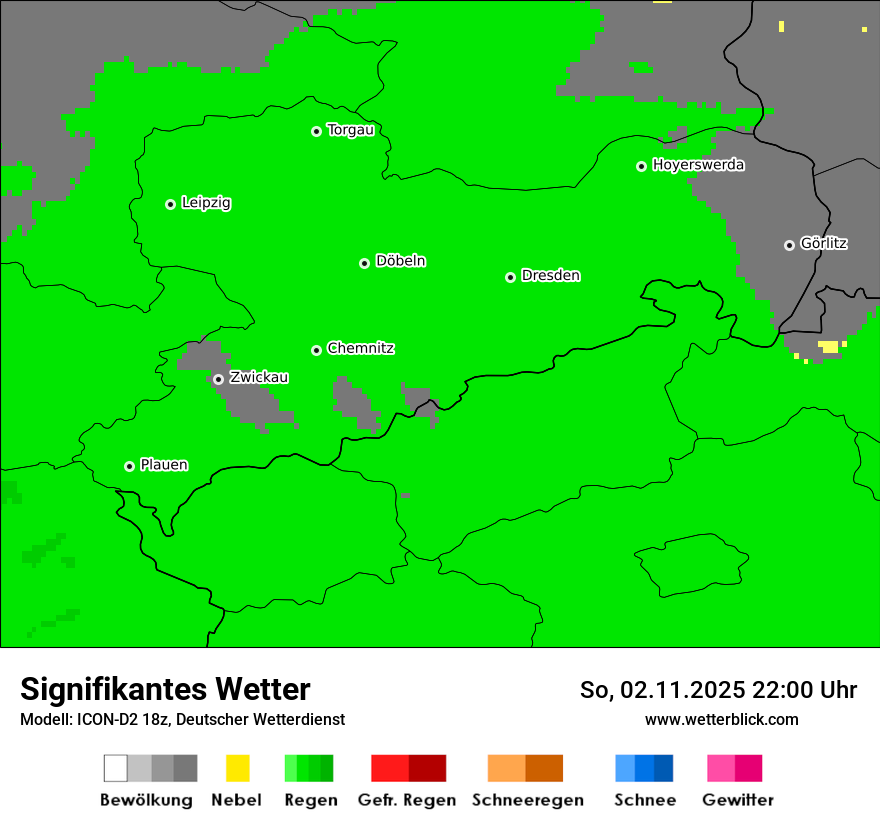 Modellkarten Signifikantes Wetter