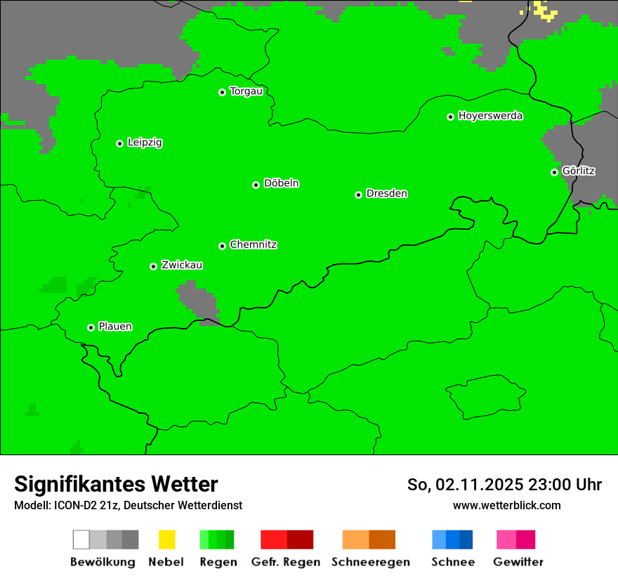 Modellkarten Signifikantes Wetter