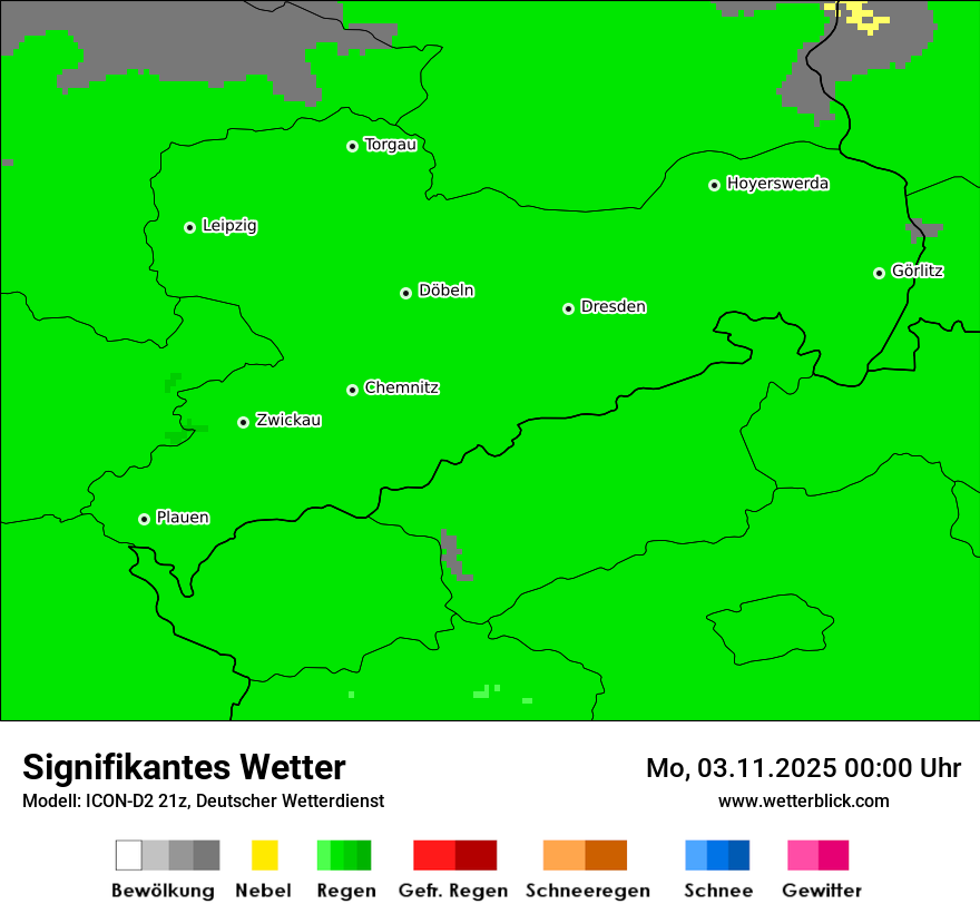 Modellkarten Signifikantes Wetter