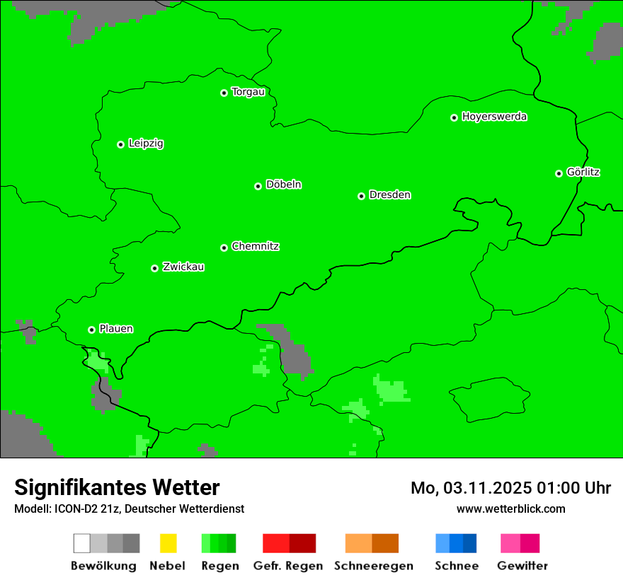 Modellkarten Signifikantes Wetter