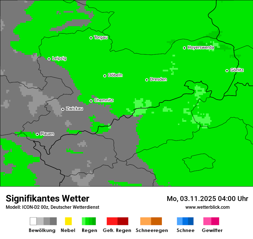 Modellkarten Signifikantes Wetter