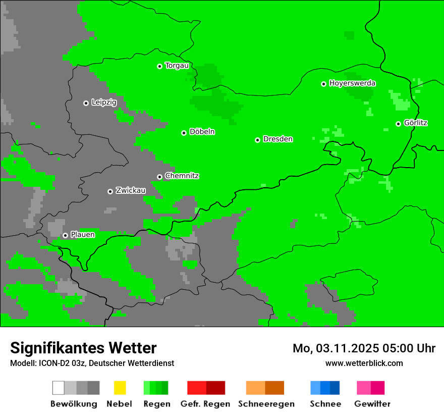 Modellkarten Signifikantes Wetter