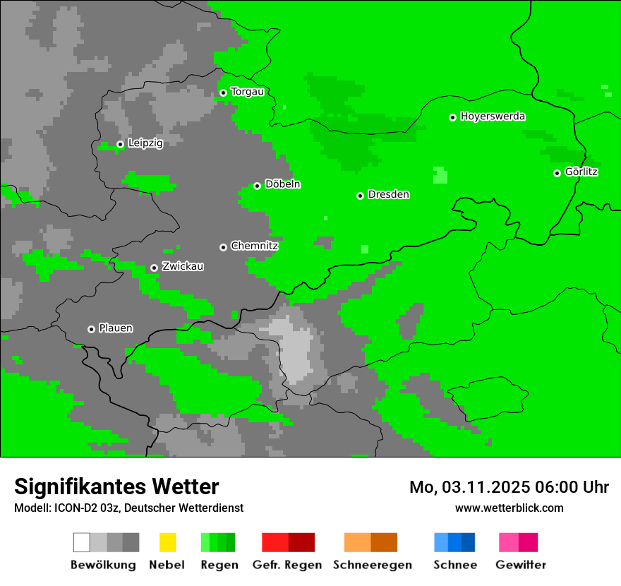 Modellkarten Signifikantes Wetter