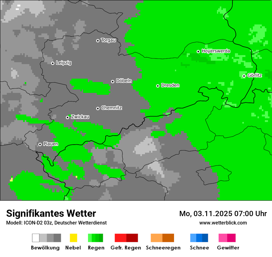 Modellkarten Signifikantes Wetter