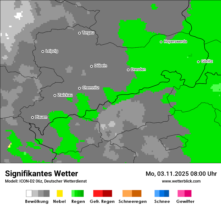 Modellkarten Signifikantes Wetter