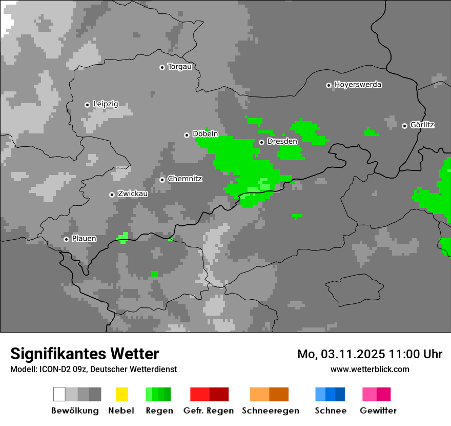 Modellkarten Signifikantes Wetter