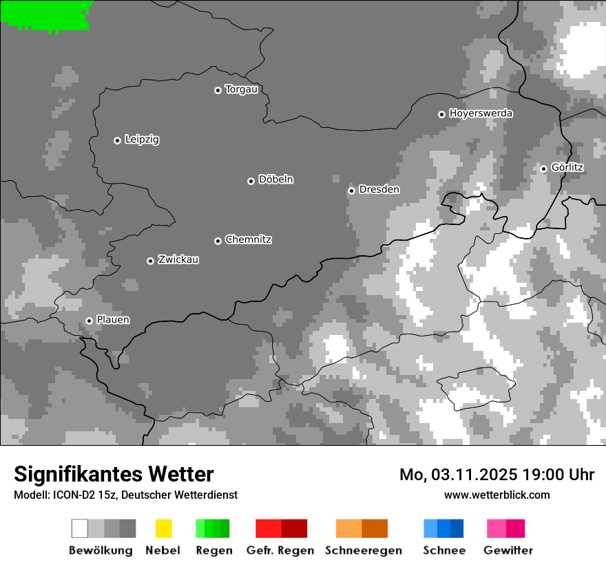 Modellkarten Signifikantes Wetter