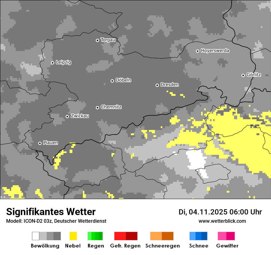 Modellkarten Signifikantes Wetter