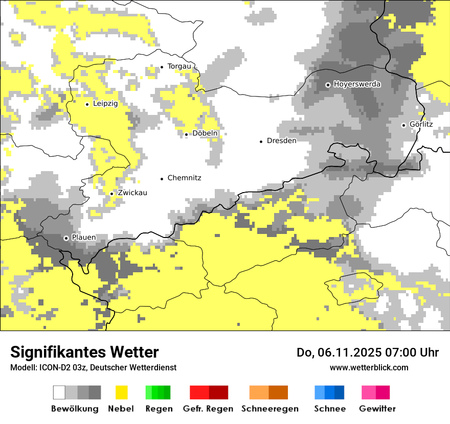 Modellkarten Signifikantes Wetter